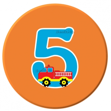 Button 56 mm 5 jaar boy